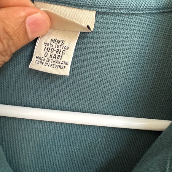 LL Bean Premium Double Polo Long-Sleeve w/out Pocket Traditional M Reg Fit - Picture 3 of 4